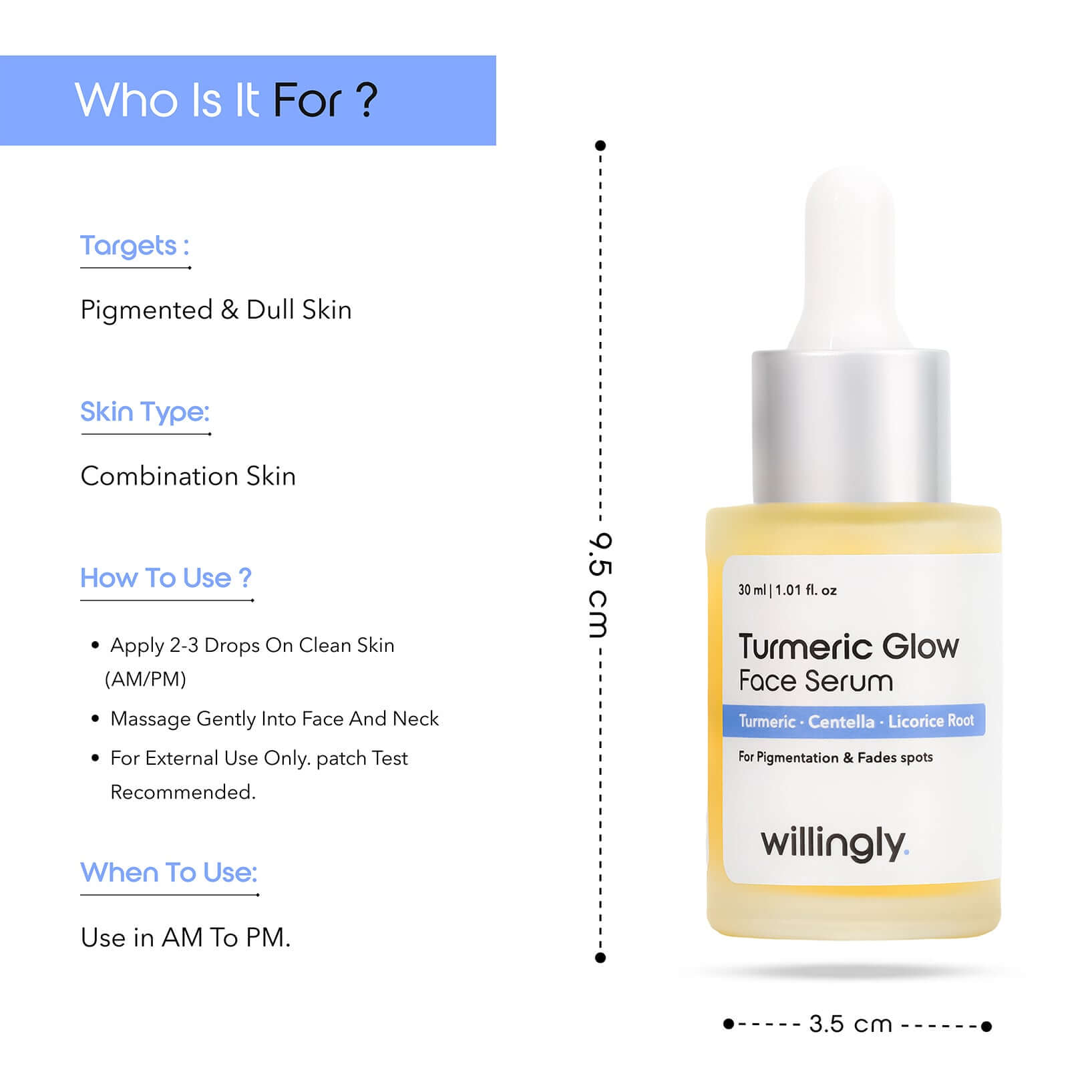 Turmeric Glow Face Serum benefits and usage guide for pigmented and dull skin