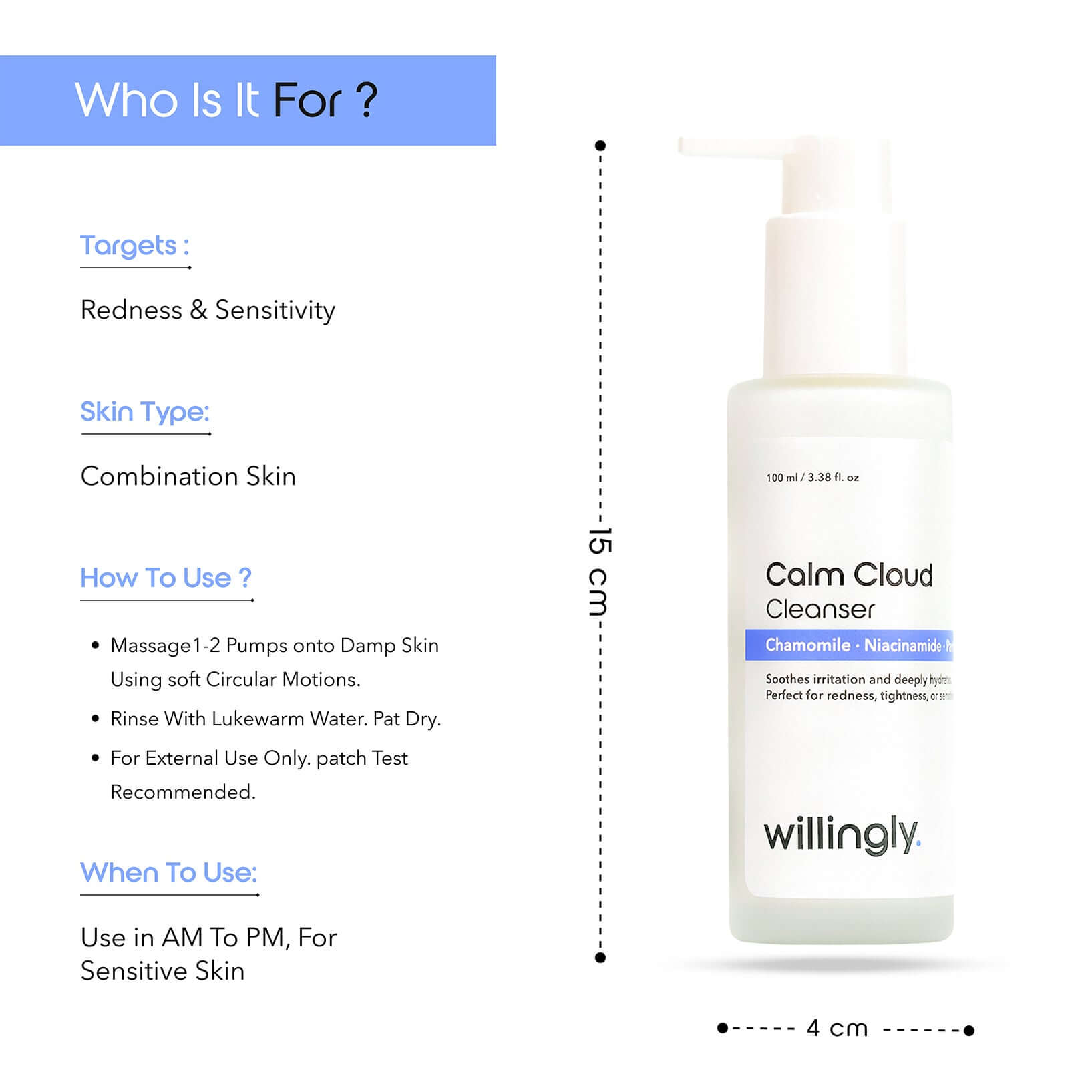 Calm Cloud Cleanser benefits and usage for redness, sensitivity, and combination skin